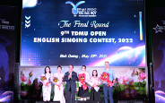Nguyen Dang Phuc Hung made a "double" Champion of the TDMU OPEN 2022 English Singing Contest